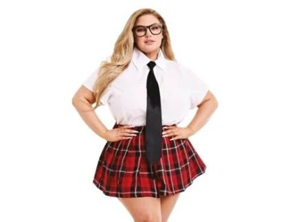 Fantasia Erótica TEACHER’S PET School Girl (Vermelho - Queen size)