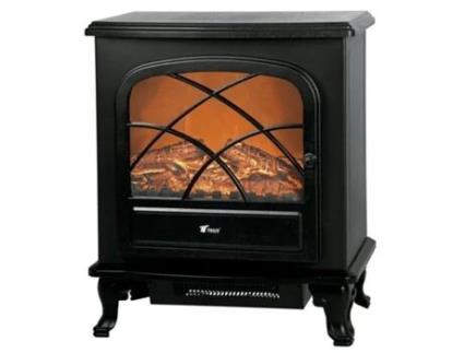 Lareira Elétrica de Parede com Efeito de Chama Realista pot. 1500W e Controle Remoto Desfrute de um ambiente aconchegante THULOS