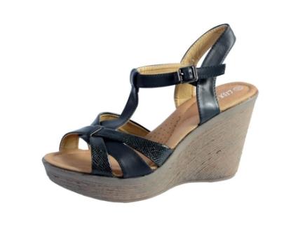 Sandálias Tacão de Mulher LISA BENDI Preto (40)