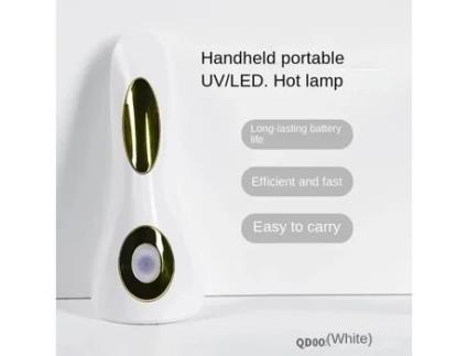 Lâmpada de Manicure Portátil com Carregamento Sem Fio Lâmpada de Unha de Led Uv 10W Mini Lâmpada de Fototerapia CNRSRS