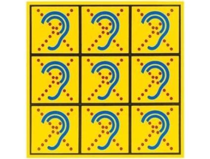 Audição Limitada Folha de Adesivos Reflexiva Deficientes Auditivos Segurança Reconhecimento LIMITED HEARING