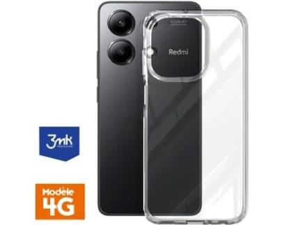 Capa para Xiaomi Redmi Note 13 4G 3MK Silicone Transparente .
