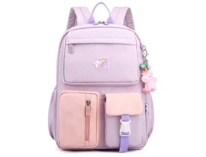 Mochila Estudantil VENIYSMLIS Roxo