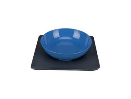 Sistema de Gamela Yummynator 850 ml 24x24 cm Azul e Cinza