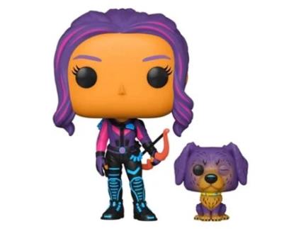 Figura Funko HAWKEYE Kate Bishop & Lucky Black Light E.U. Exclusivo Pop! Vinil
