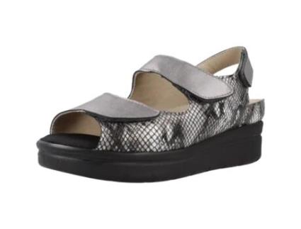 Sapatos de Mulher PINOSOS Tecido Cinzento (37)