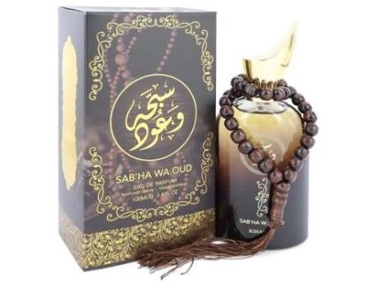 Eau De Parfum Sabha Wa Oud by Rihanah Spray (Unisex) 3.4 oz (100 ml)