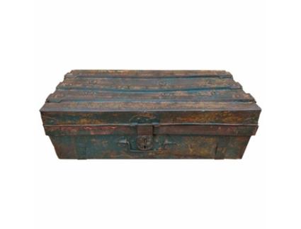Mala decorativa ALEXANDRA HOUSE LIVING Castanho Ferro Estilo artesanal 32 x 21 x 62 cm