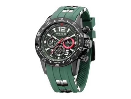 Relógio WEB2O Quartzo Calendário 24 Horas bracelete de Silicone Verde
