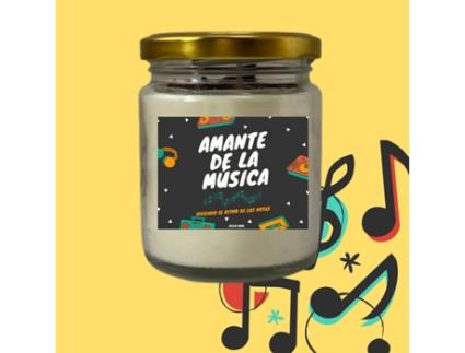 Vela Aromática de Cera de Soja para Amante Da Música FIXPARTS CBB SHOP