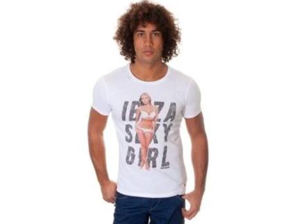 T-Shirt de Homem JAPAN RAGS Japão Rags Bosse Algodão Branco (S)
