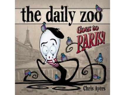 Livro the daily zoo goes to paris de chris ayers (inglês)