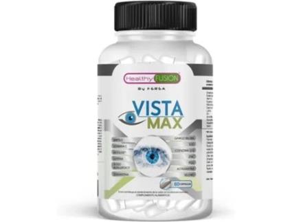 Vista Max Otimizador e Protetor de Visão com Luteína e Mirtilo Melhora a Visão Diurna e Noturna Tratamento para a Saúde Ocular 60 Cápsulas