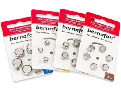 BERNAFON Baterias para Aparelhos Auditivos P10 Adesivo Amarelo