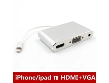 Adaptador Lightning para Hdmi / Vga com Audio MAOYI