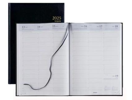 Calendário de Livro BREPOLS Omega 30 2025 210 X 290 Mm Preto