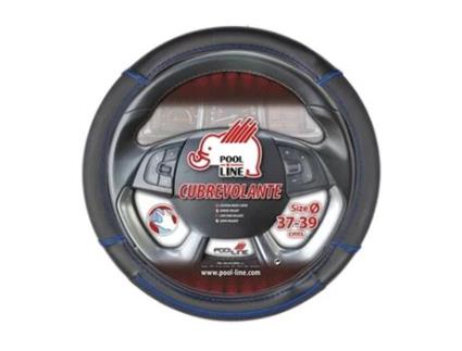 TAMPA DO VOLANTE DE COURO PRO-LINE COR AZUL TAMANHO MED. 37-39
