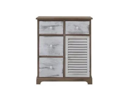 Cômoda REBECCA MOBILI Halesia Branco 70X60X30 Cm