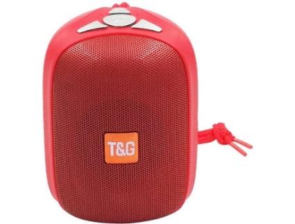 Coluna Bluetooth RITTEREC TG609 (Vermelho - 5 W - Alcance: até 10 m)