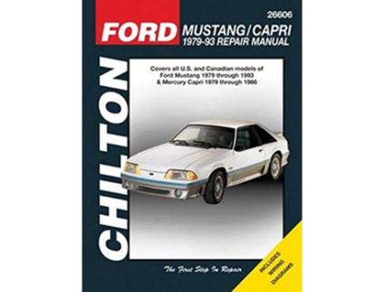 Livro Ford Mustang 7993 Mercury Capri 7986 de Chilton (Inglês)