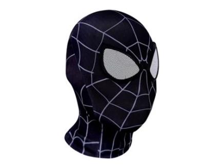 Spiderman Máscara Headgear Homem Aranha Cosplay Stage Props Crianças Spider Man3 Preto-2