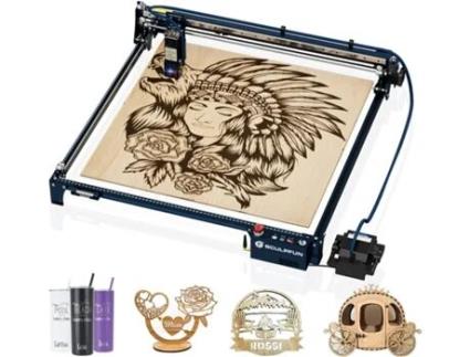 SCULPFUN S30 Ultra 11W Máquina de Gravador a Laser Cortador a Laser de Grande Área de Gravação de 600X600 Mm com Assistência Automática de Ar