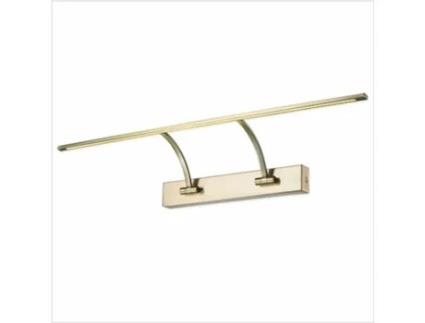 Candeeiro de Parede Led para Iluminar Quadros Espelhos Tradicional 13W Luz Quente 3000K Bronze Envelhecido Articulado. 76Cm PAPUQ