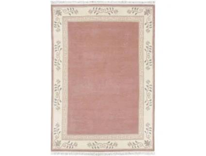 Tapete LUXOR (90 x 160 - Lã - Rosa)