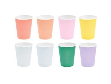 8 copos de papel multicoloridos RICO DESIGN