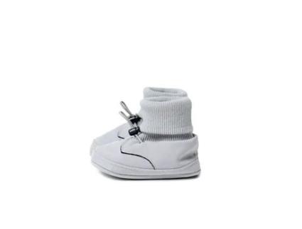 MOMAWO Booties de Porteo Tejido Softshell Y Algodón Ajuste Al Tobillo Botas de Porteo Invierno Ligeras Cálidas e Impermeables Color Grey. Talla 1