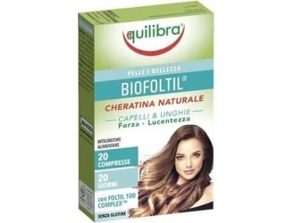 Suplemento Alimentar EQUILIBRA Biofoltil Natural Queratina (20 comprimidos)