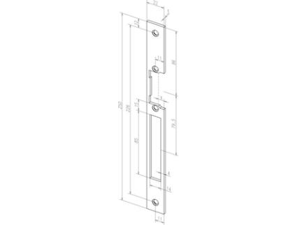 Encosto de Cabeça Plano 250X22 Mm EFF 6445351