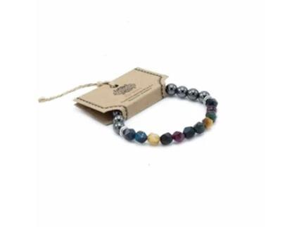 Pulseira de Pedra Natural Arco -Íris Magnético Unidade