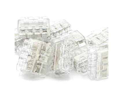 10 Unidades de Conectores de Cabo de 4 Vias Helacon Plus Mini