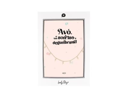 Colar Dourado Aco LOVELY STORY Raios Avo O Teu Sorriso e Deslumbrante Bc231303-2Pt