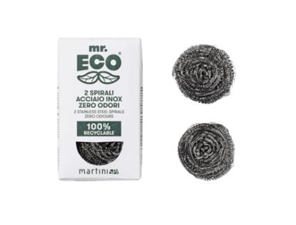 2 esponjas de limpeza de aço inoxidável inodoras MR ECO