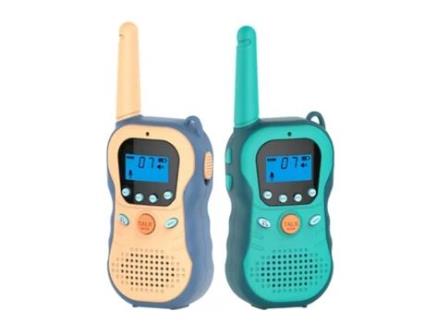 TECHKIDZ Par de Walkie-Talkies para Crianças com Ecrã Lcd Retroiluminado Modelo Mayday Bege