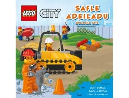 Livro Lego City Safle Adeiladu Building Site de Translated by Bethan Mai Jones (Inglês)