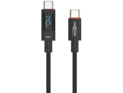 Cabo de Dados e Carregamento ANSMANN com Display Usb-C Usb-C 2 0 M