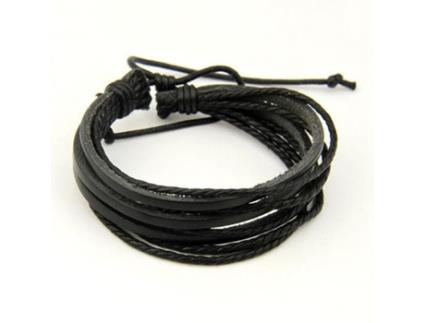 Feito À Mão Punk Tecer Vintage Manguito Genuíno Masculino Pulseiras de Couro Feminino Acessórios de Jóias STAR RING