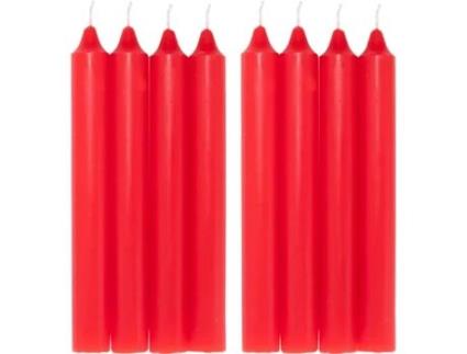COM-FORT HOUSE- Vela de Mesa Vermelha Velas Decorativas Sem Perfume Velas para a Tua Casa COM-FORT HOUSE