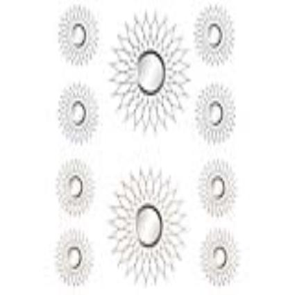 Espelho de parede  Polipropileno (PP) (2 pcs) (5 pcs)