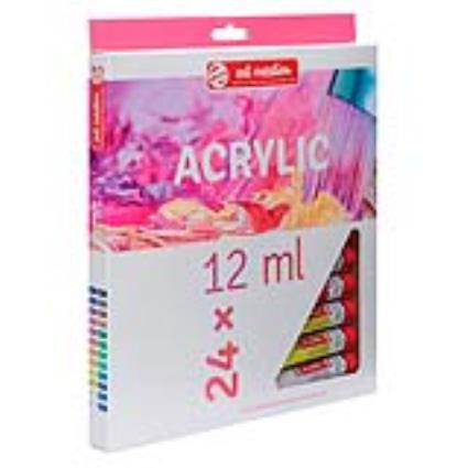 Caixa Acrílico ArtCreation Set, 12 ml x 24 cores