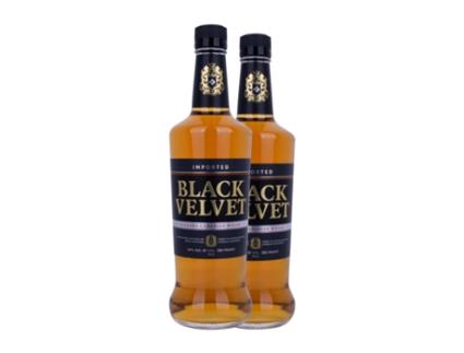 Whisky Blended BLACK VELVET Canadian (1 L - 2 Unidades)