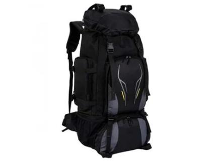 Mochila para viagem montanhismo escalada acampamento trekking 70L mochila masculina feminina à prova d'água preta DED
