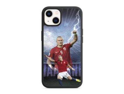 Capa Oficial Protetor para iPhone 13 PHONECASES3D Pele Sintética Preto