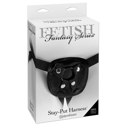 ARNÊS FETISH FANTASY SERIES STAY-PUT COR PRETO