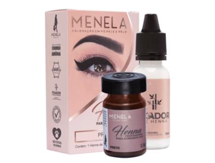 Henna Sobrancelhas 2.5G Preta MENELA