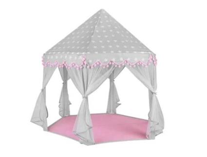Tenda de Brincar para Crianças Cinzenta e Cor-De-Rosa NORTHIX