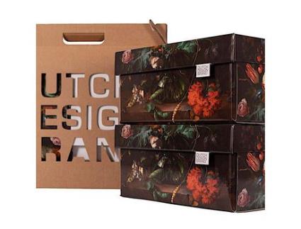 Conjunto de 2 Caixas de Arrumação em Cartão DUTCH DESIGN BRAND